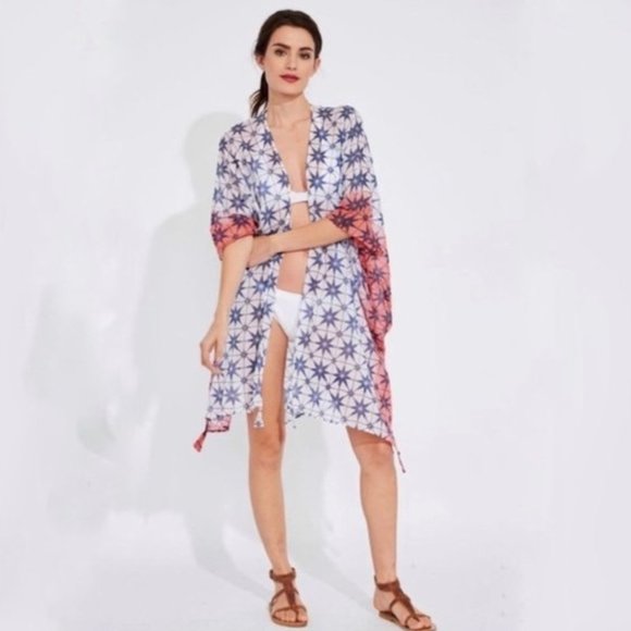 Roberta Roller Rabbit Ltd Edition Beach Shrug Swim Cover Up One Size - Picture 2 of 11